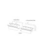 65 5/8"W x 6"H J-Channel Back-Plate