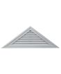 18"H x 72 1/2"W Triangle Gable Vent Louver, 6/12 Pitch, 61 Sq. Inch Vent Area