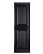Standard Raised Panel Exterior Vinyl Shutters, 15" Wide