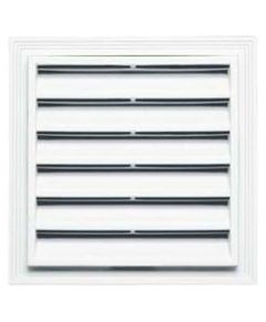 12"W x 12"H Square Gable Vent Louver, 001 - White (5/pack)