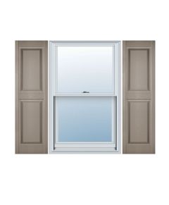 MID-AMERICA Standard Size Premium Williamsburg Double Panel Shutters, w/Installation Shutter-Lok's