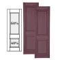 Custom Vinyl Raised Panel Shutters w/ Offset Bottom Mullion