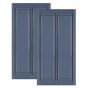 Double Wide Vinyl Raised Panel Shutters w/ Center Mullion