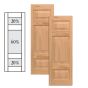 Traditional Wood Raised Panel Shutters w/ Double Offset Mullion