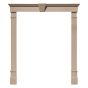 96"H x 6 7/8"W x 1 7/8"P Fluted Pilaster, Fade-Resistant Vinyl, (Set of 2)