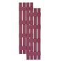 Custom Open Board & Batten Vinyl Shutters w/ Double Offset Crossbar