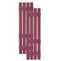 Custom Open Board & Batten Vinyl Shutters w/ Offset Bottom Crossbar