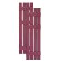 Custom Open Board & Batten Vinyl Shutters w/ Offset Top Crossbar