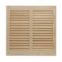 Traditional Authentic Wood Bahama/Bermuda Open Louver Shutters