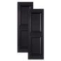 Standard Raised Panel Exterior Vinyl Shutters, 15" Wide