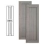Custom Vinyl Country Style Shutters w/ No Mullion