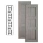 Custom Vinyl Country Style Shutters w/ Double Mullion