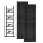 Custom Vinyl Classic Panel Shutters w/ Triple Mullion