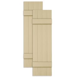 Custom Closed Board & Batten Vinyl Shutters w/ Common Style