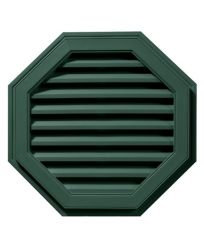 27"W x 27"H Octagon Gable Vent Louver, 81 Sq. Inch Vent Area