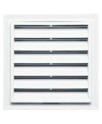12"W x 18"H Classic Rectangle Gable Vent Louver, 001 - White (5/pack)