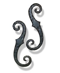 Large Scroll Tieback with Lag