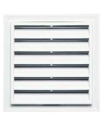 18"W x 24"H Rectangle Gable Vent Louver, 001 - White (5/pack)
