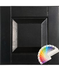 Raised Panel Style Wood Composite Shutter Sample, with color swatches