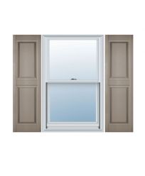 MID-AMERICA Standard Size Premium Williamsburg Double Panel Shutters, w/Installation Shutter-Lok's