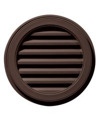 22"W x 22"H Round Gable Vent Louver, 50 Sq. Inch Vent Area