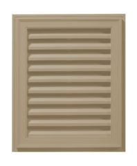 12"W x 18"H Classic Rectangle Gable Vent Louver, 49 Sq. Inch Vent Area