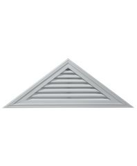 23"H x 62"W Triangle Gable Vent Louver, 9/12 Pitch, 89 Sq. Inch Vent Area