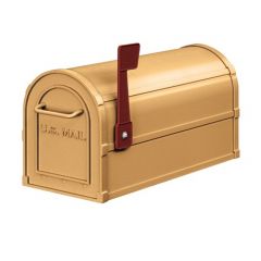 7 1/2"W x 9 1/2"H x 20 1/2"D, Antique Rural Mailbox