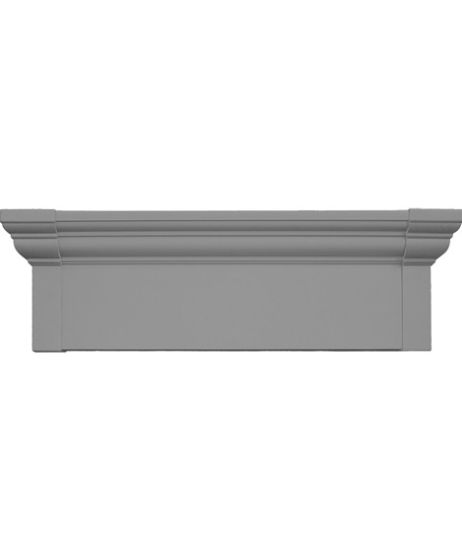 37 5/8"W x 9"H Flat Panel Crosshead, Fade-Resistant Vinyl