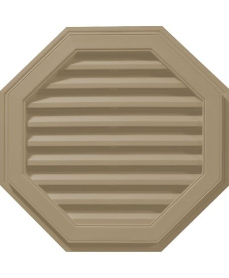 18"W x 18"H Octagon Gable Vent Louver, 26 Sq. Inch Vent Area