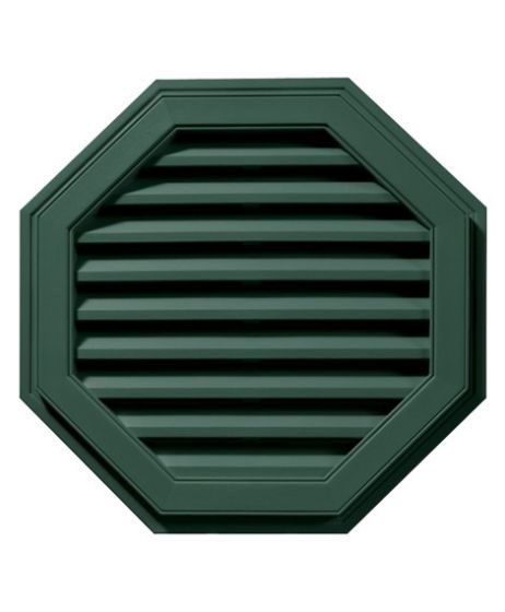 27"W x 27"H Octagon Gable Vent Louver, 81 Sq. Inch Vent Area