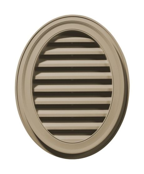 21"W x 27"H Oval Gable Vent Louver, 57 Sq. Inch Vent Area