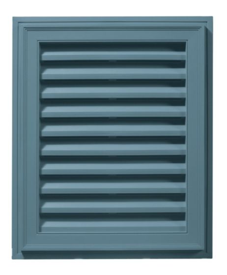 12"W x 12"H Square Gable Vent Louver, 38 Sq. Inch Vent Area
