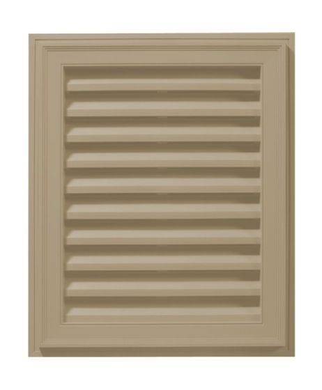 18"W x 24"H Classic Rectangle Gable Vent Louver, 63 Sq. Inch Vent Area
