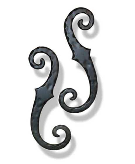 Large Scroll Tieback with Lag