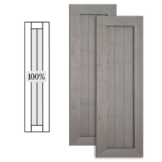 Custom Vinyl Country Style Shutters w/ No Mullion