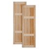 Wood V-Groove Shutters