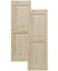 Wood Raised Panel Shutters